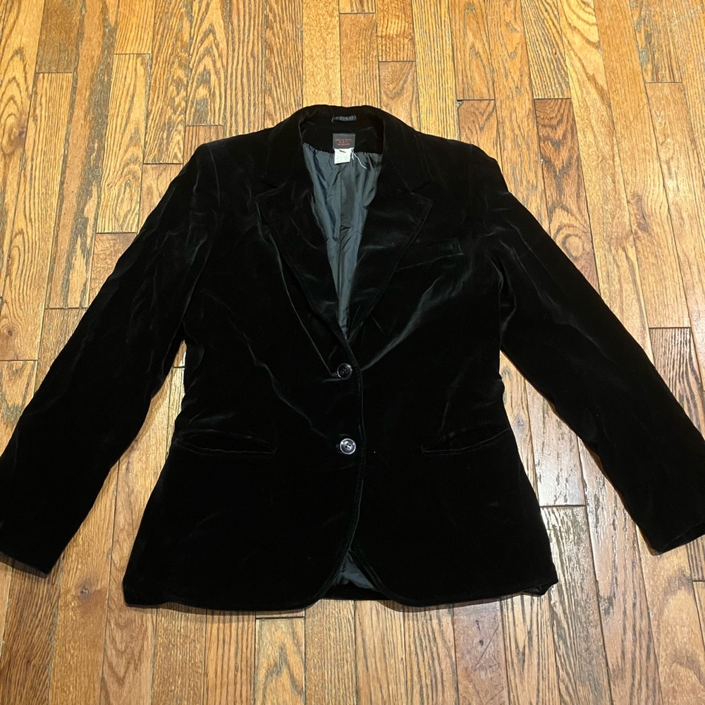Vintage Black Velvet Blazer